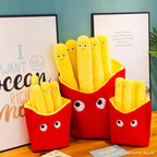 Peluche Frites Mignonnes Amovibles en Carton Rouge