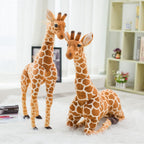 Peluche Girafe Réaliste Douce à Taches Marron
