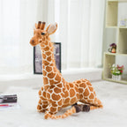 Peluche Girafe Réaliste Douce à Taches Marron