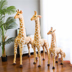 Peluche Girafe Réaliste Douce à Taches Marron
