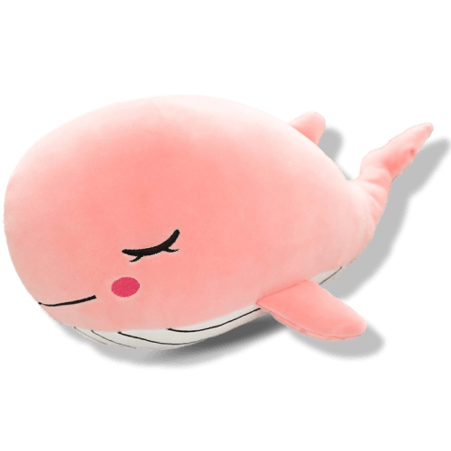 Peluche kawaii baleine rose