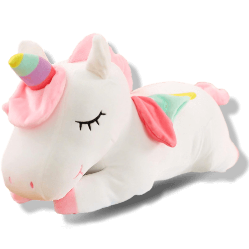 Peluche kawaii licorne blanc
