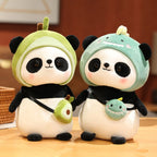 Peluche Panda Mignonne à Capuche Avocat et Sac
