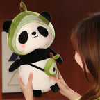 Peluche Panda Mignonne à Capuche Avocat et Sac