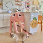 Peluche Verte Menthe à Grands Yeux et Longs Bras