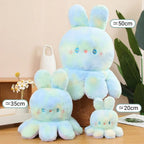Peluche Lapin Pieuvre Kawaii Pastel Tie-Dye