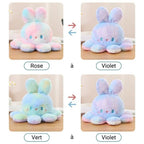 Peluche Lapin Pieuvre Kawaii Pastel Tie-Dye