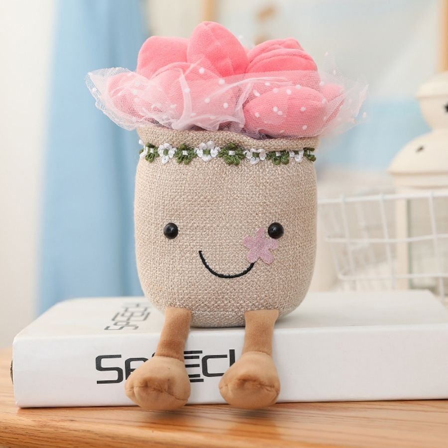 peluche-plante-rose