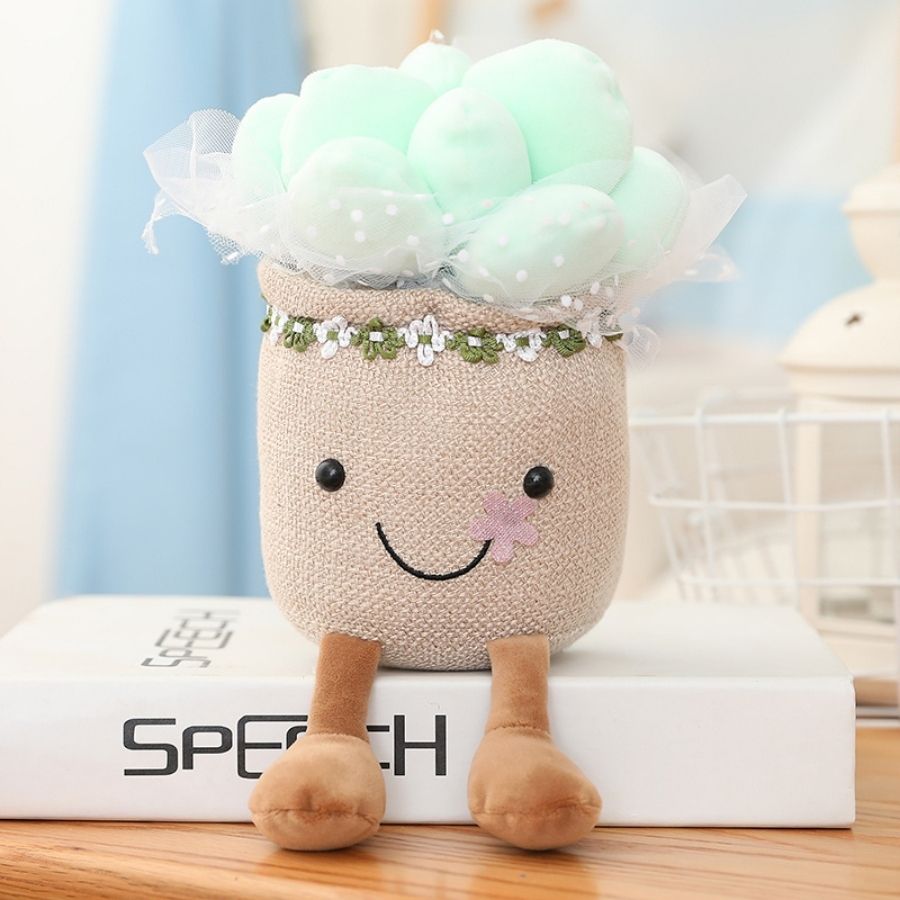 peluche-fleur-verte