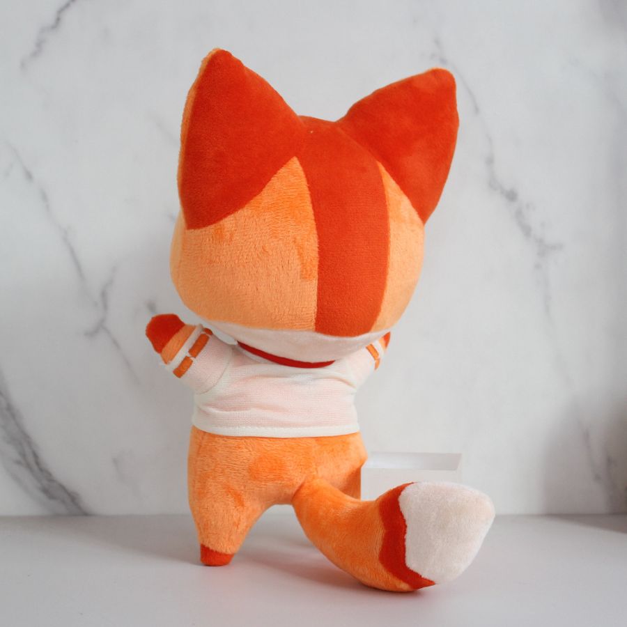 Peluche Renard Orange Souriant en Kimono