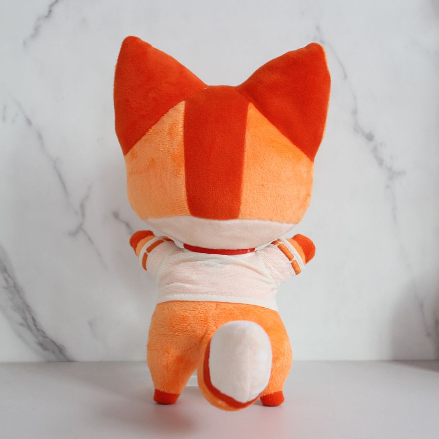 Peluche Renard Orange Souriant en Kimono