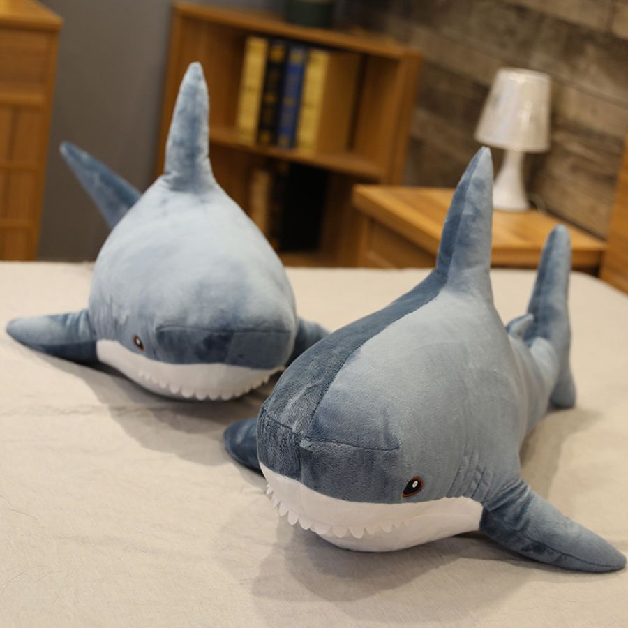 Peluche Requin Bleue Marine Douce et Amusante