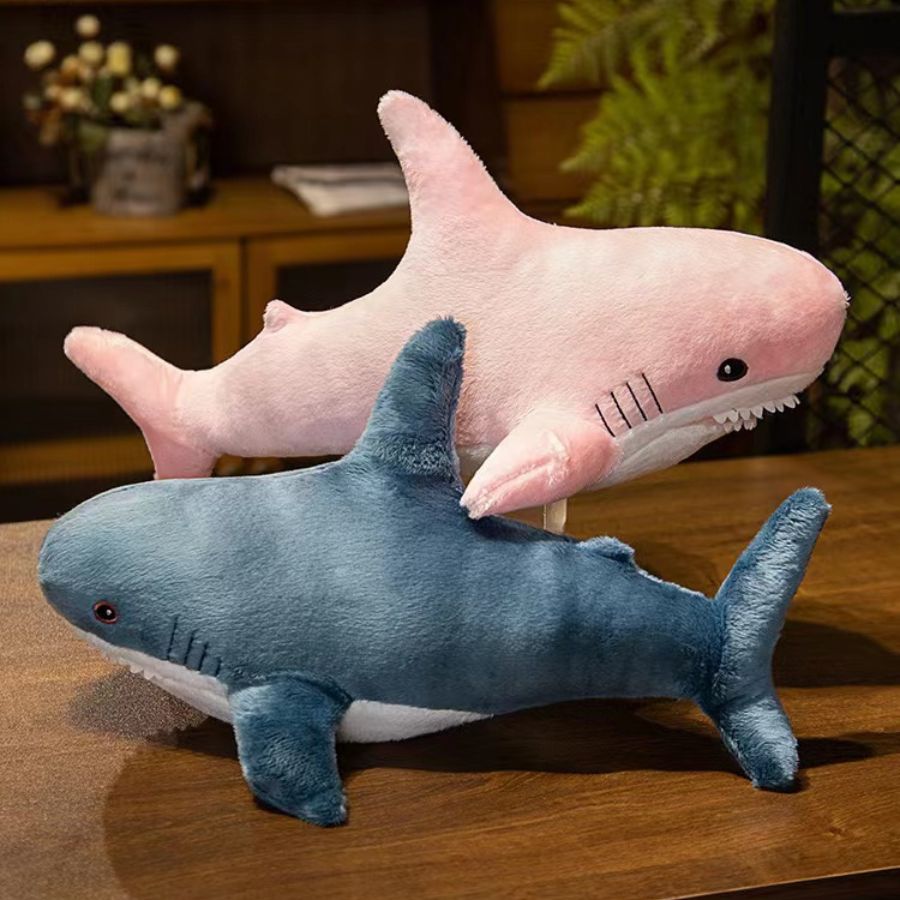Peluche Requin Bleue Marine Douce et Amusante