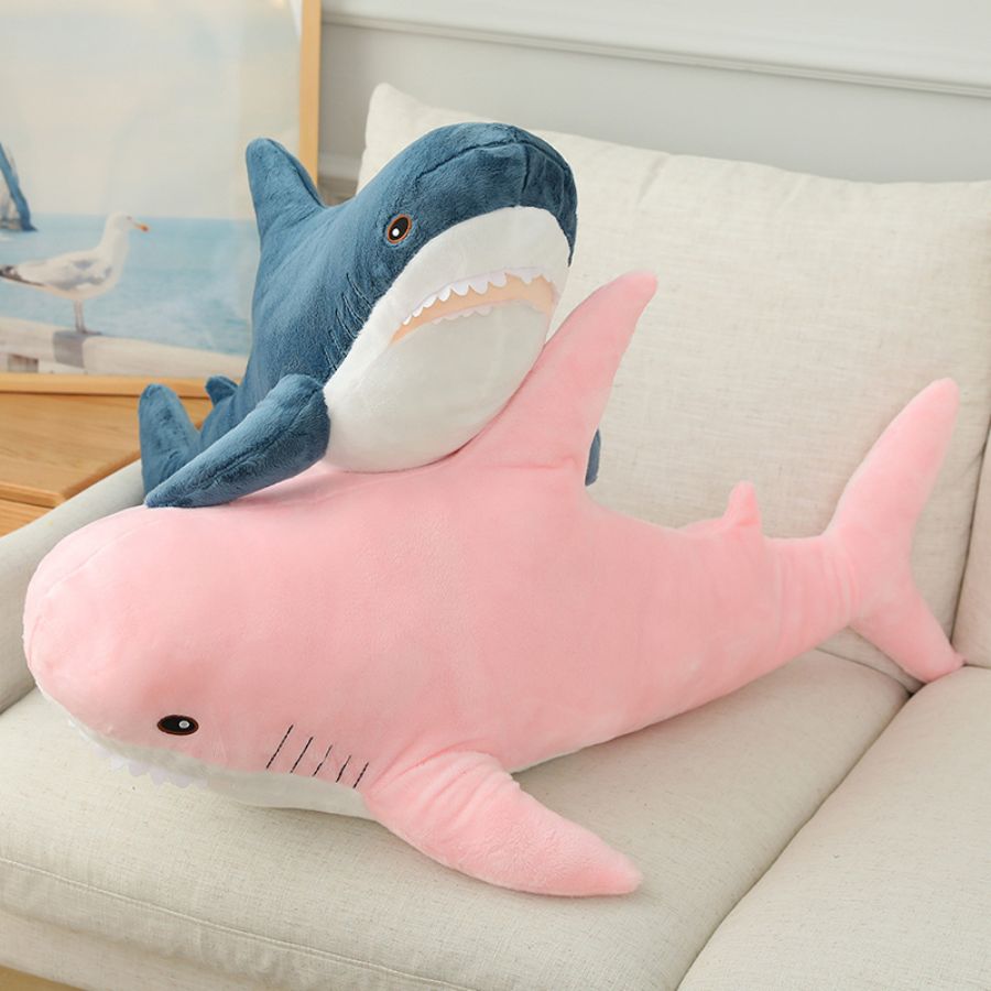 Peluche Requin Bleue Marine Douce et Amusante