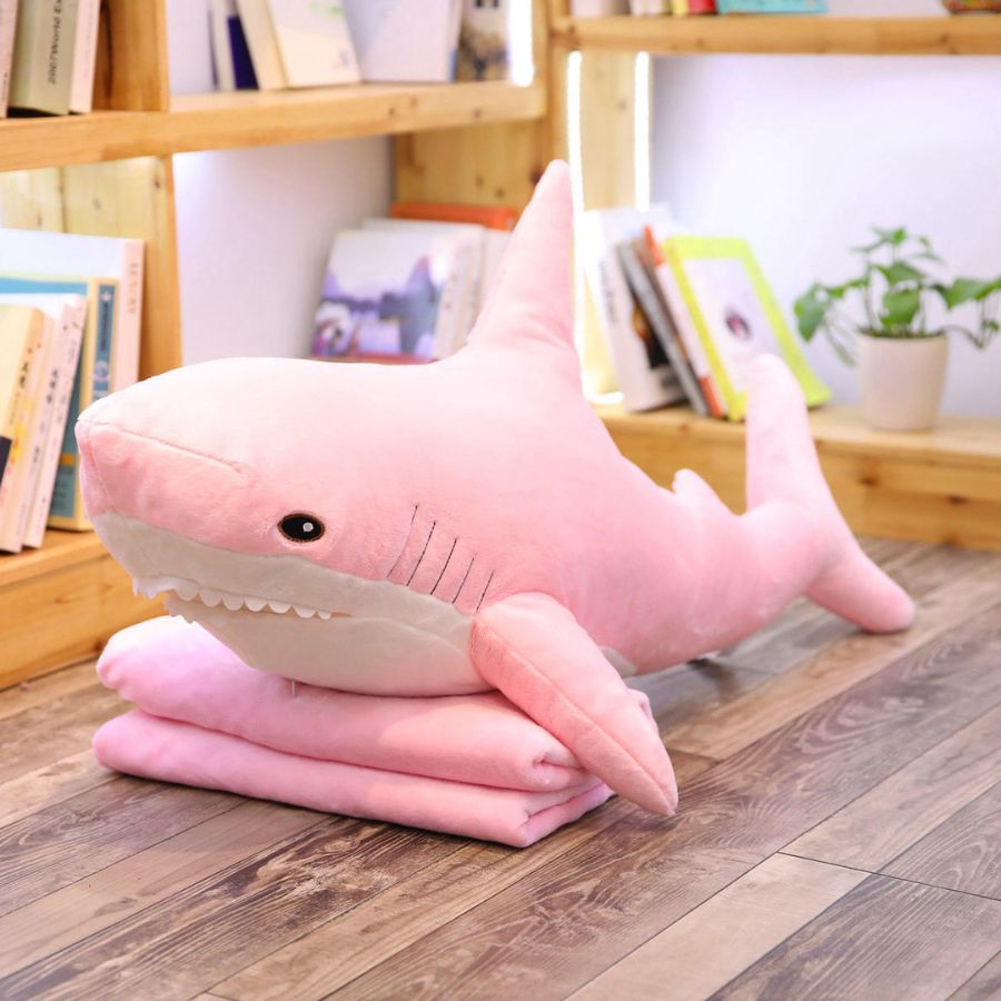 Peluche Requin Bleue Marine Douce et Amusante