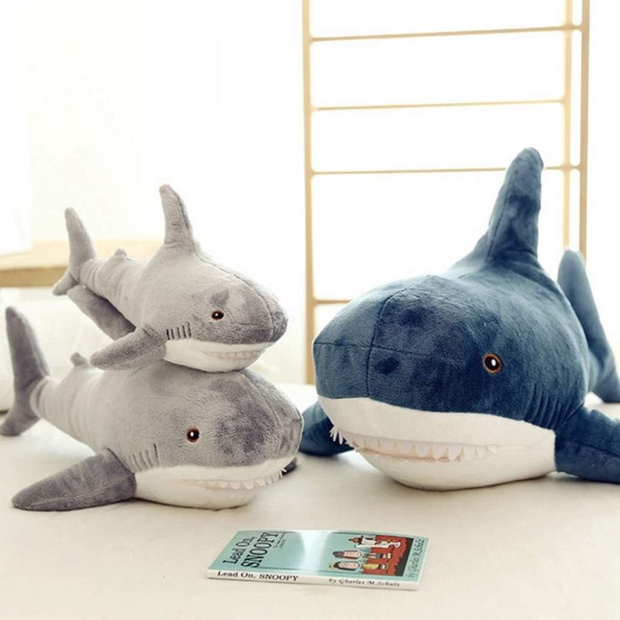 Peluche Requin Bleue Marine Douce et Amusante