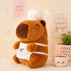 Peluche Capybara Chef avec Toque et Tablier Ramen