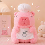 Peluche Capybara Rose Pâle Chef au Ramen