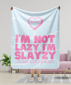 Couverture Polaire Rose et Bleu Rebecca « Slayzy »