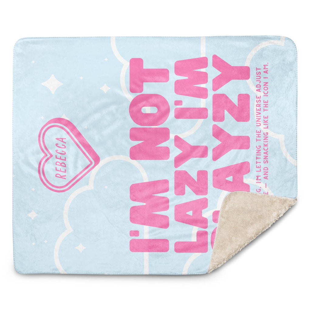 Couverture Polaire Rose et Bleu Rebecca « Slayzy »