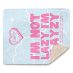 Couverture Polaire Rose et Bleu Rebecca « Slayzy »