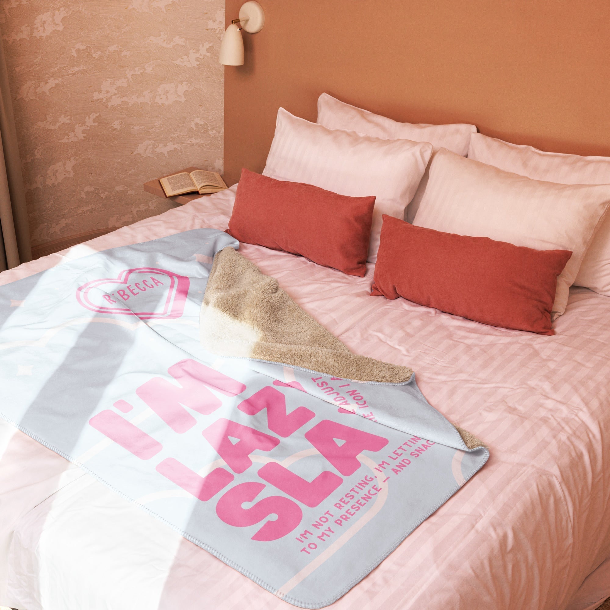 Couverture Polaire Rose et Bleu Rebecca « Slayzy »