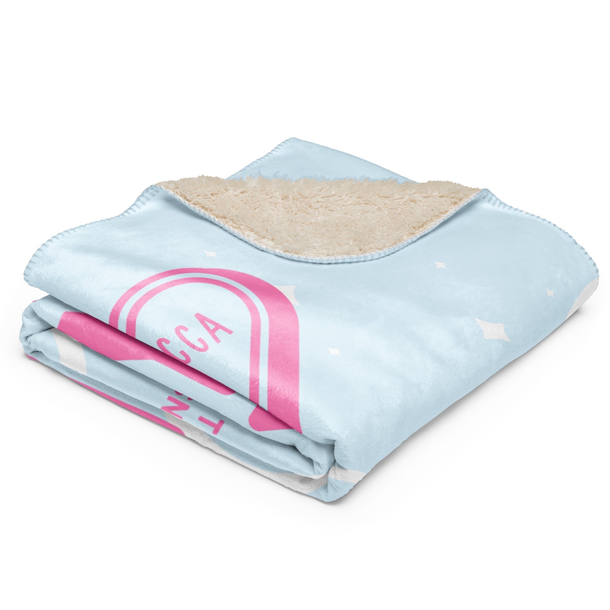 Couverture Polaire Rose et Bleu Rebecca « Slayzy »