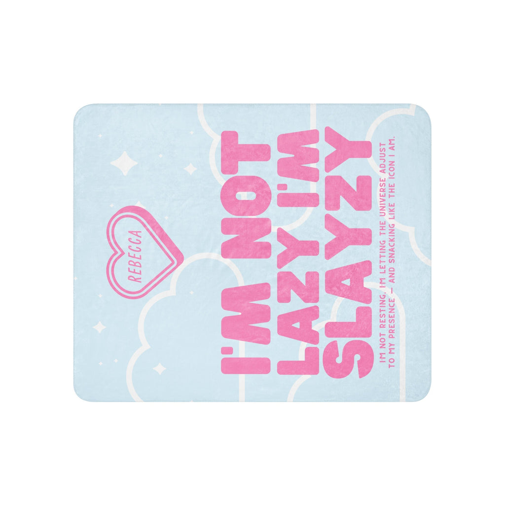 Couverture Polaire Rose et Bleu Rebecca « Slayzy »
