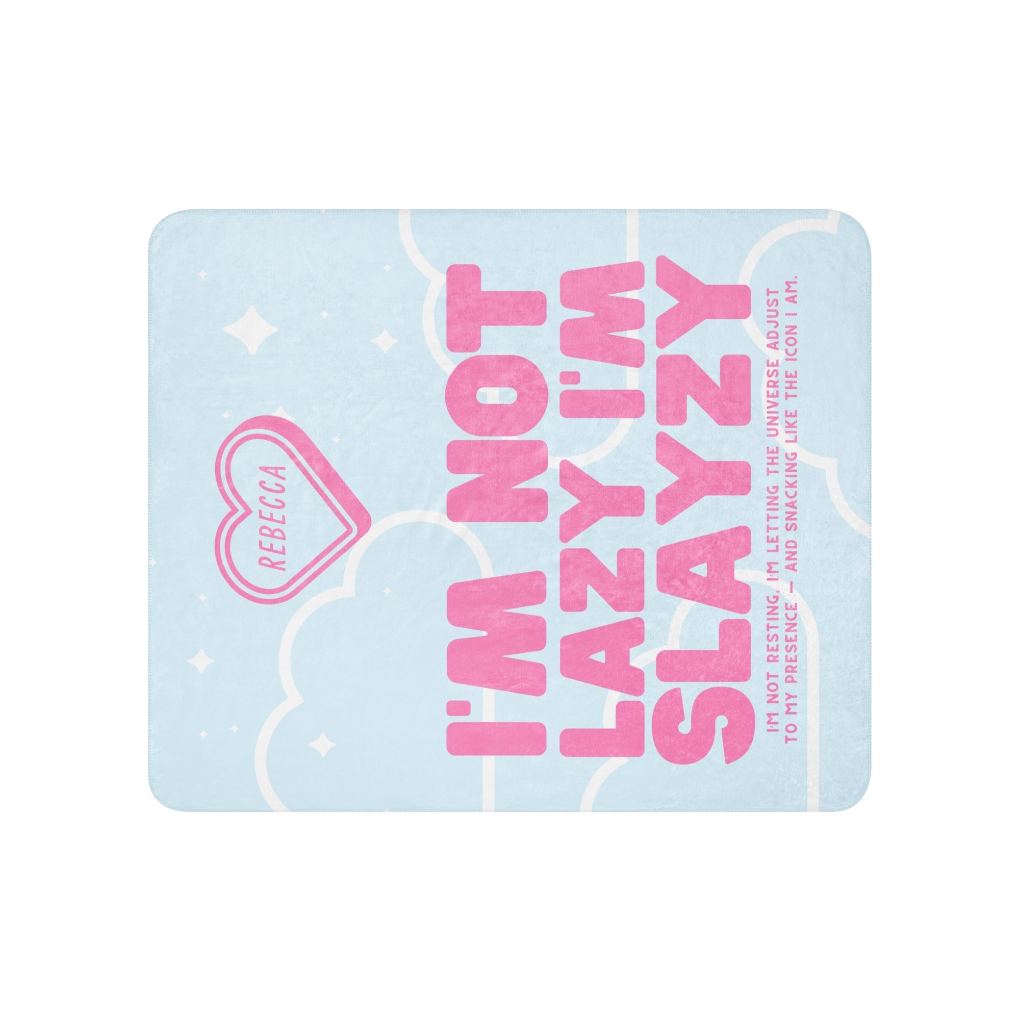 Couverture Polaire Rose et Bleu Rebecca « Slayzy »