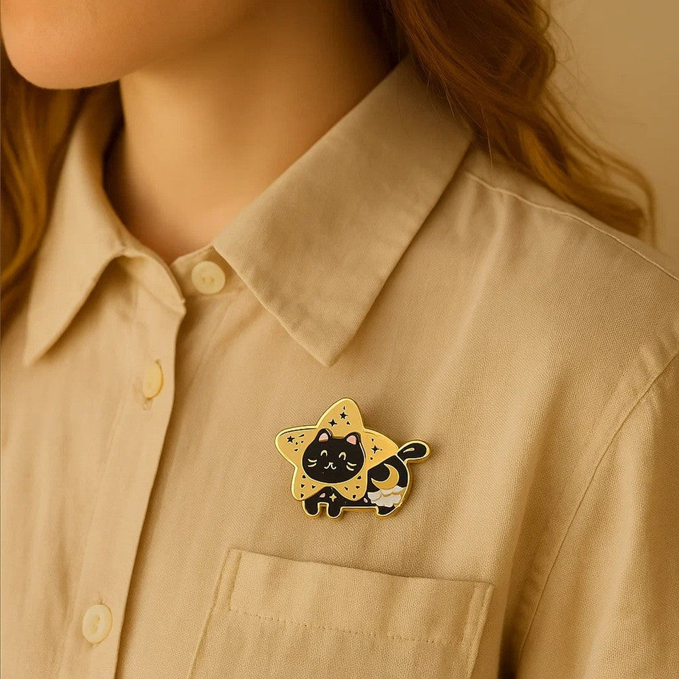 Pin's Chat Étoilé