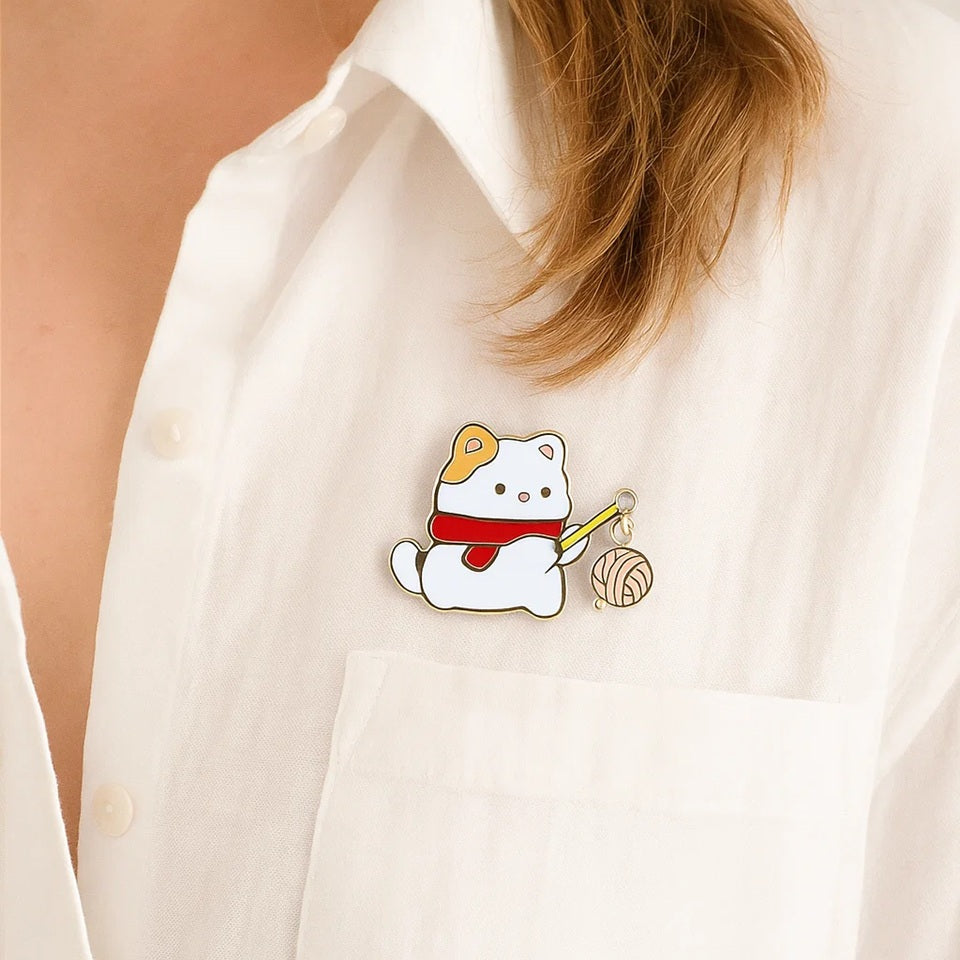 Pin's Chat en Pelote