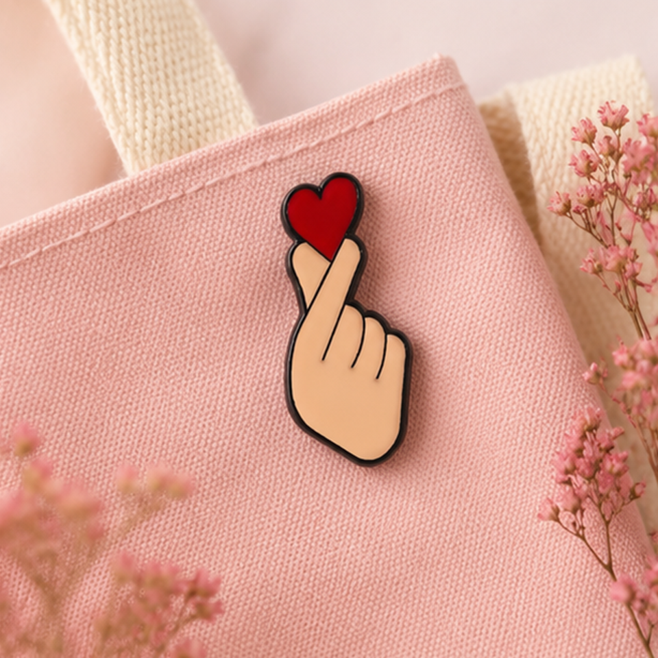 Pin's Cœur en Doigt
