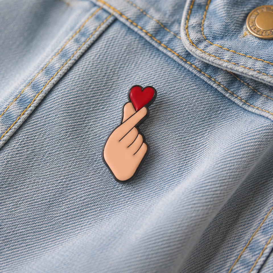 Pin's Cœur en Doigt