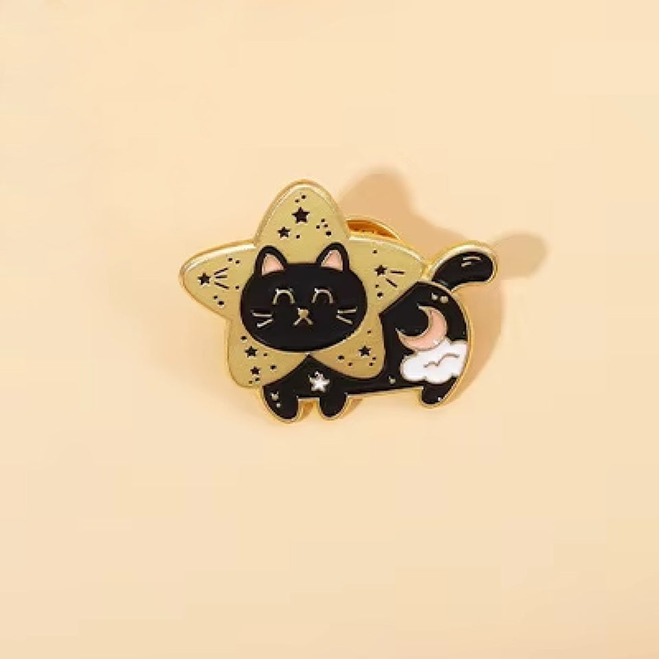 Pin's Chat Étoilé