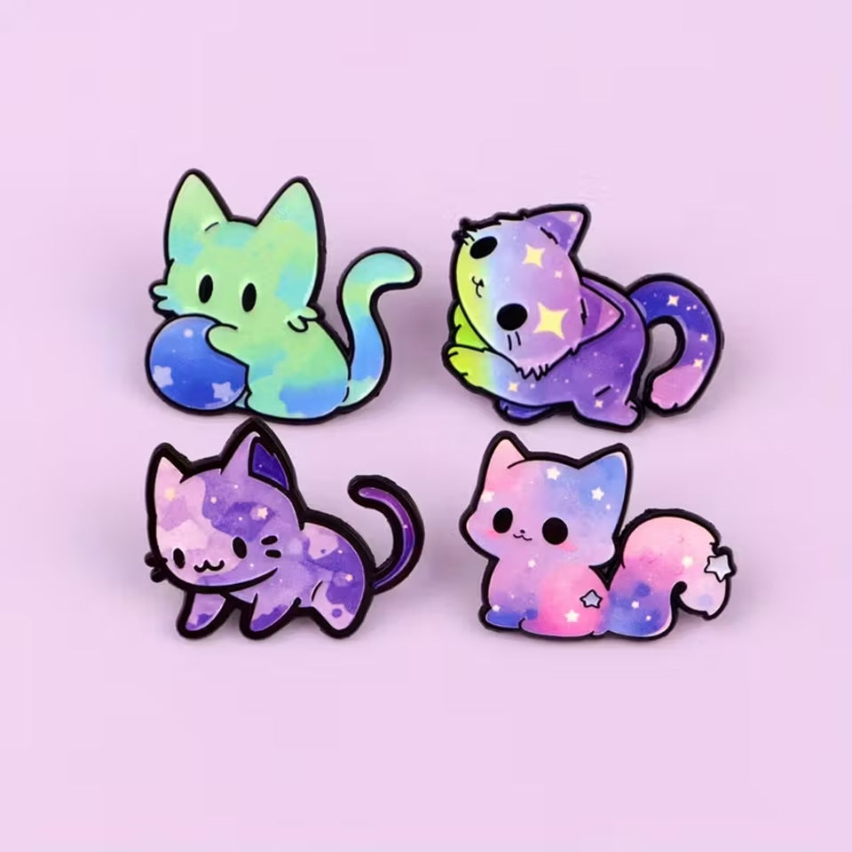 Pin's Chat Galaxie Lumineux