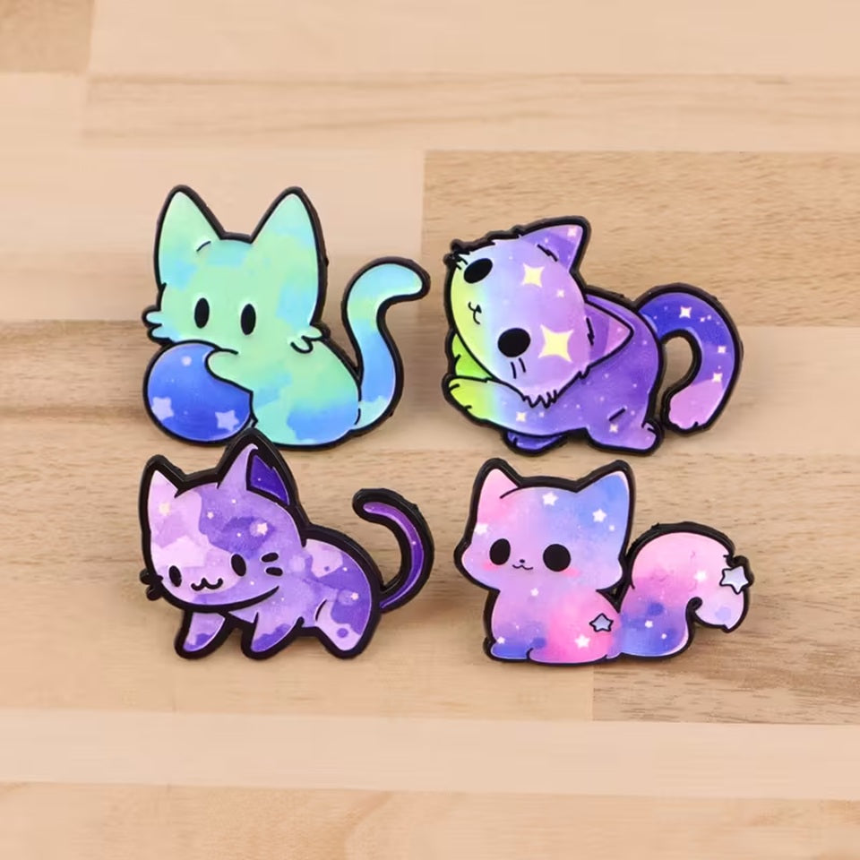 Pin's Chat Galaxie Lumineux