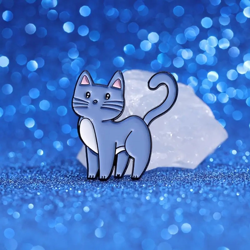 Pin's Chat Coloré Brillant
