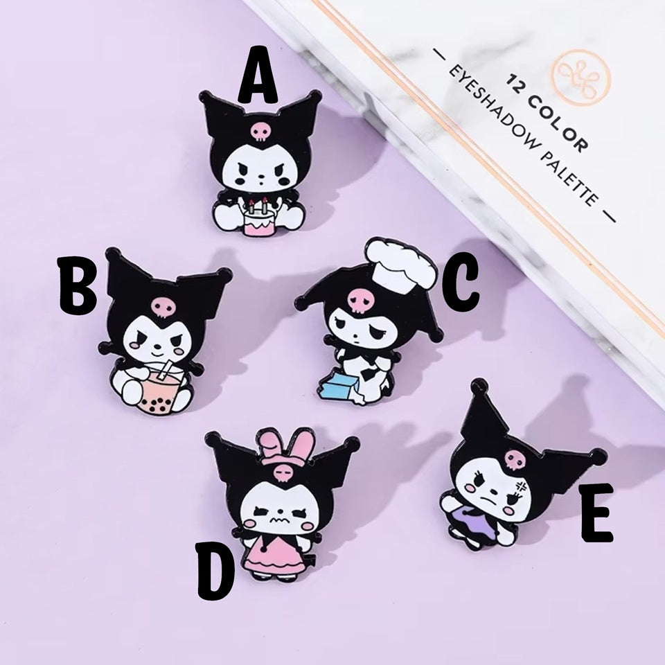 Pin's Kuromi Noir Officiel