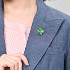 Pin's Trèfle à quatre Feuilles porte-bonheur