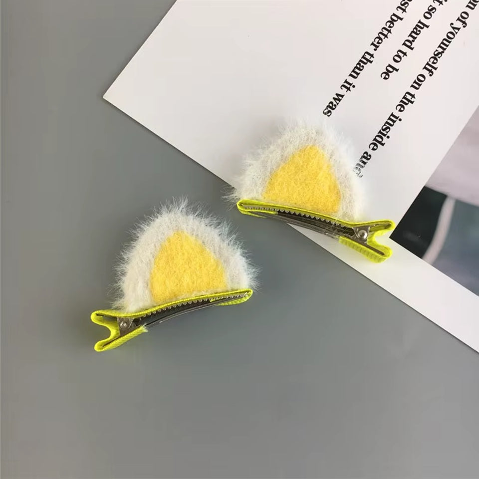 Barrette de Chat Colorée pour Cheveux