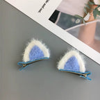 Barrette de Chat Colorée pour Cheveux
