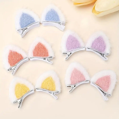 Barrette de Chat Colorée pour Cheveux