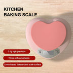 Balance de Cuisine Digitale Rose Pâle Ovale