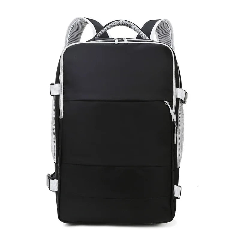 Sac à dos de voyage rose étanche pour femme, anti-vol, USB - Câlin Kawaii