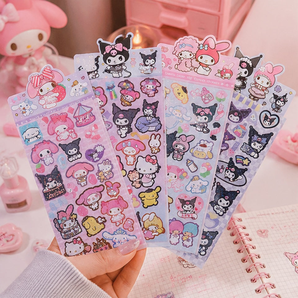 Planche de Stickers Sanrio Colorés
