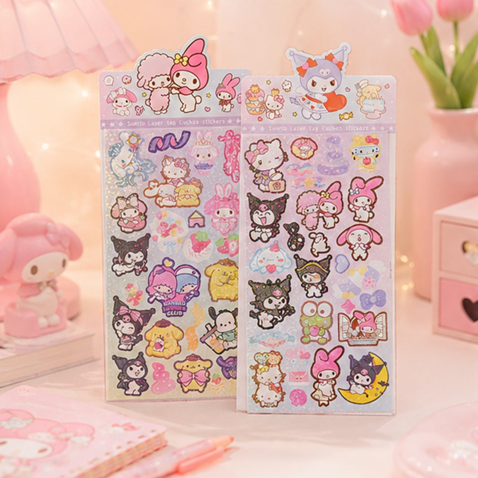 Planche de Stickers Sanrio Colorés