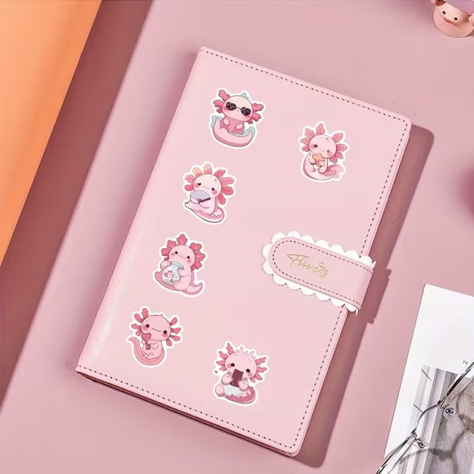 Lot de 2 Planches Stickers Axolotl
