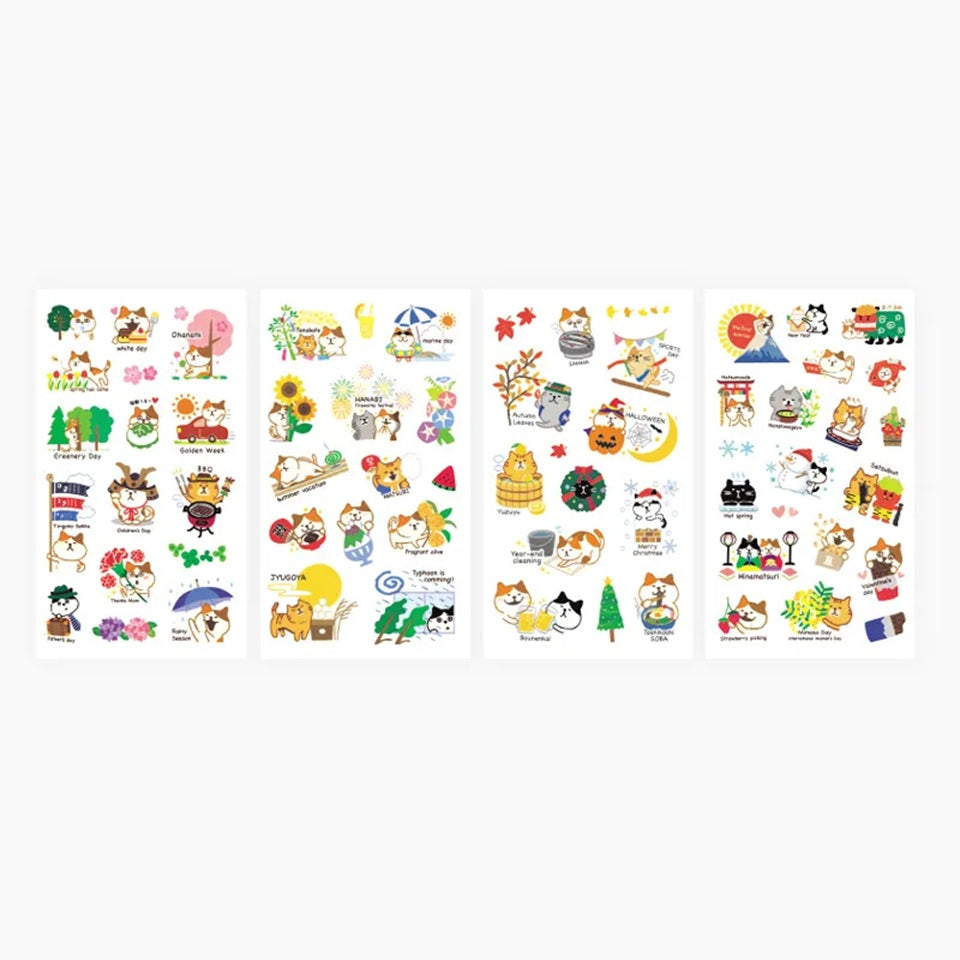 Planches de Stickers Chats du Japon