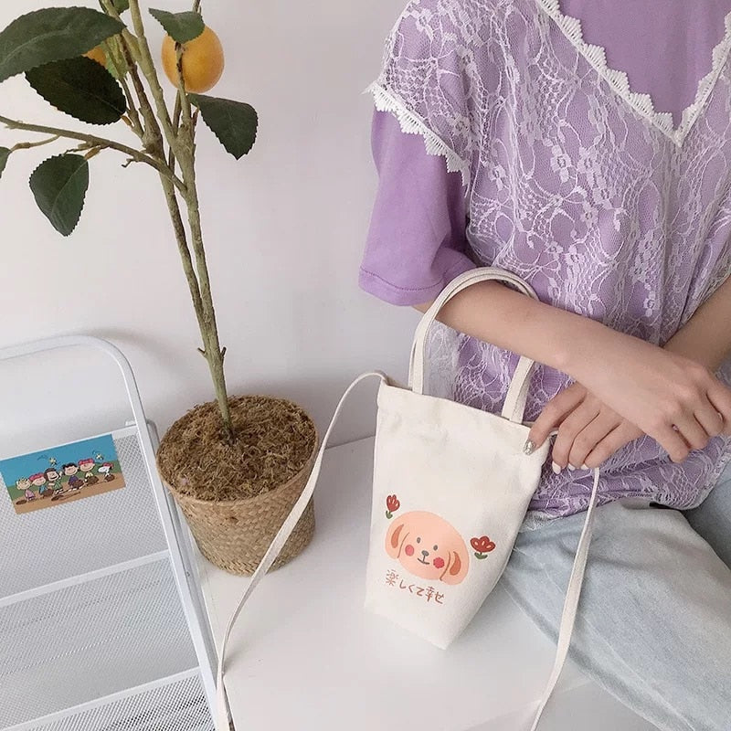 Sac porte-bouteille portable pour bubble tea à emporter - Câlin Kawaii