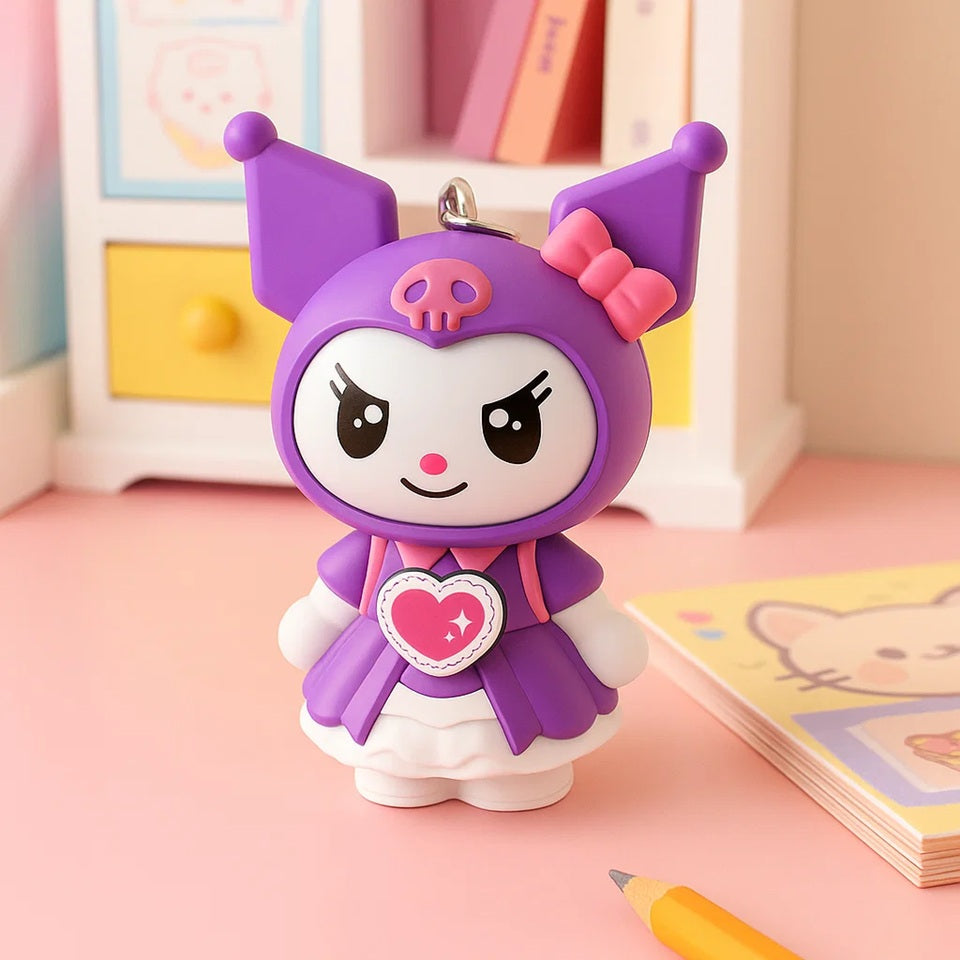 Porte-clés Kuromi aux Expressions Multiples